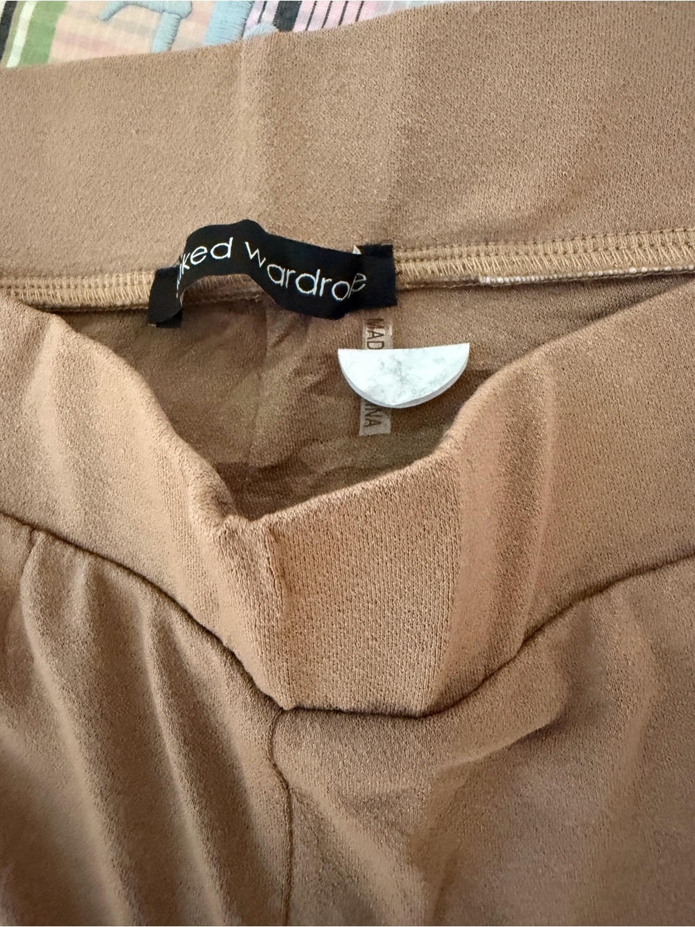 1x Naked Wardrobe Camel Wide Leg Pants, NEW, $20
